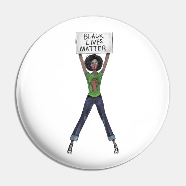 Black Lives Matter Pin by Quarantine Girls