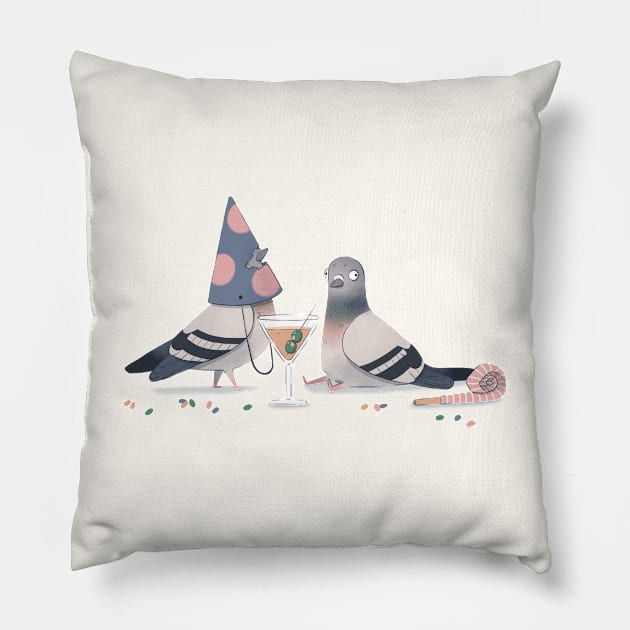 Pigeon Eyed Pillow by Melissa Jan