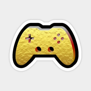 Gold Dust - Gaming Gamer Abstract - Gamepad Controller - Video Game Lover - Graphic Background Magnet