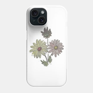 Flowers Retro Vintage 60s Drawing Phone Case