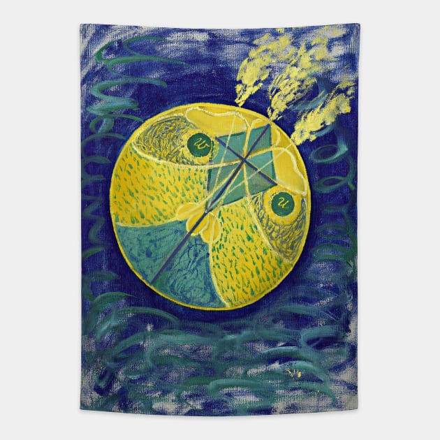 High Resolution Hilma af Klint Primordial Chaos No 7 Group I 1906 Tapestry by tiokvadrat