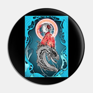 Ocean Queen design Pin