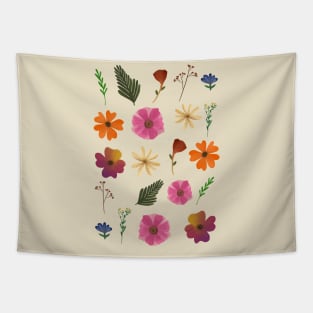 Pressed flowers Tapestry