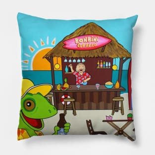 Beachbar in the tropics Pillow