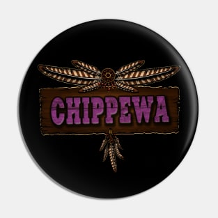 Chippewa People Old Board Pin