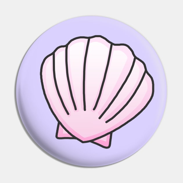 Pink Seashell | Sticker Collection Pin by Danielle