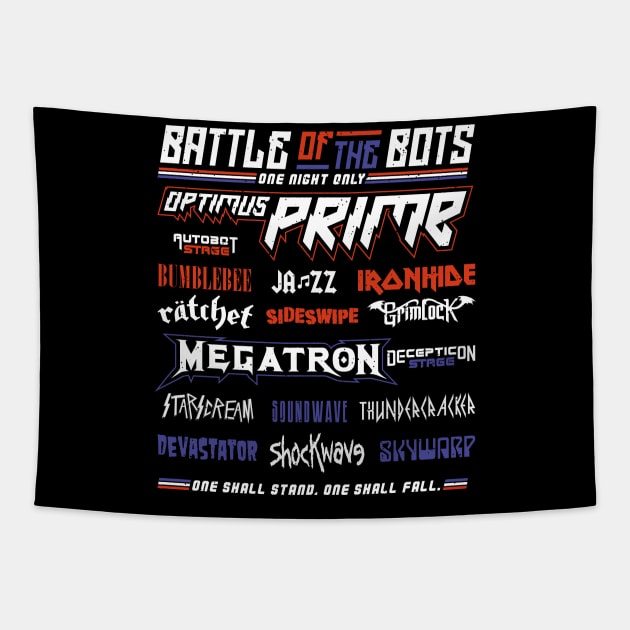 Battle of the Bots - Transformers Festival Tapestry by RetroReview