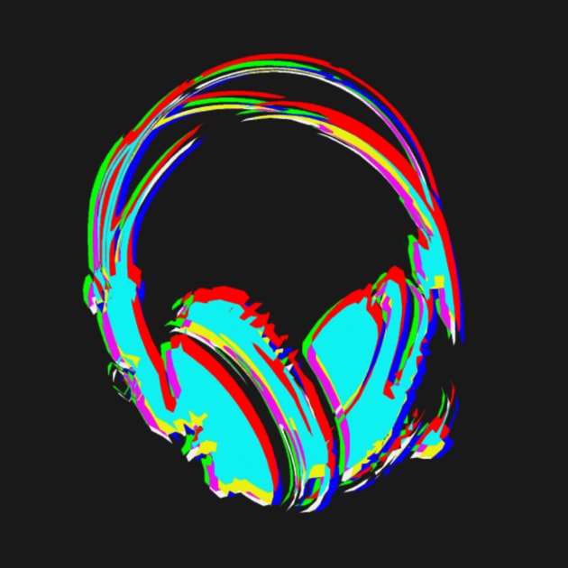 Neon Headphones by tsterling