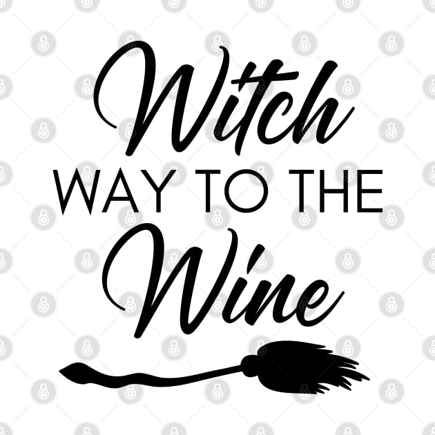 Witch Way To The Wine. Funny Wine Lover Halloween Costume by That Cheeky Tee