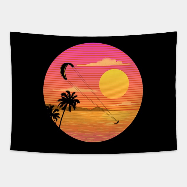 Kitesurfing Tapestry by Sachpica