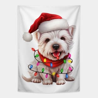 Christmas West Highland White Terrier Tapestry