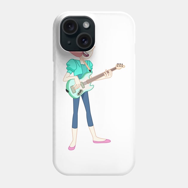 Pearl playing guitar Phone Case by maxtrology