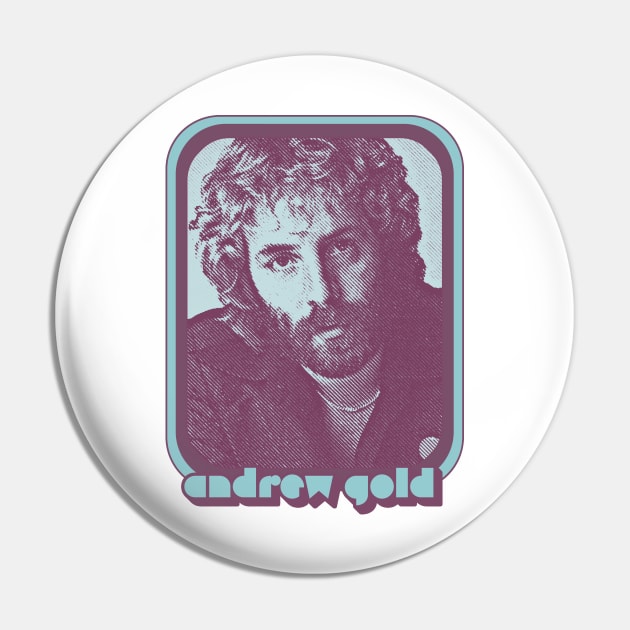 Andrew Gold /  / 80s Retro Aesthetic Fan Art Design Pin by DankFutura