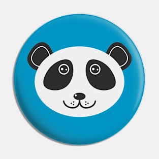 Panda Face Pin