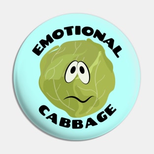 Emotional Cabbage | Cabbage Pun Pin