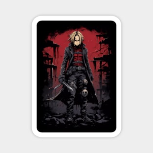 fullmetal alchemist brotherhood- edward elric action figure Magnet