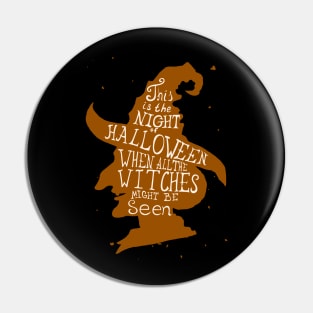 Halloween Witch Pin