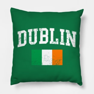 Dublin Ireland Flag St Patrick's Day Irish Pillow