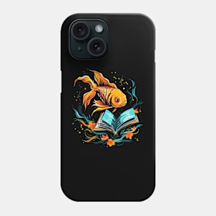 Goldfish Reads Book Phone Case