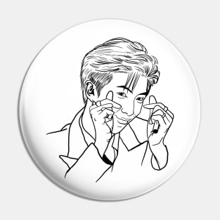 Bts RM line art drawing style Pin