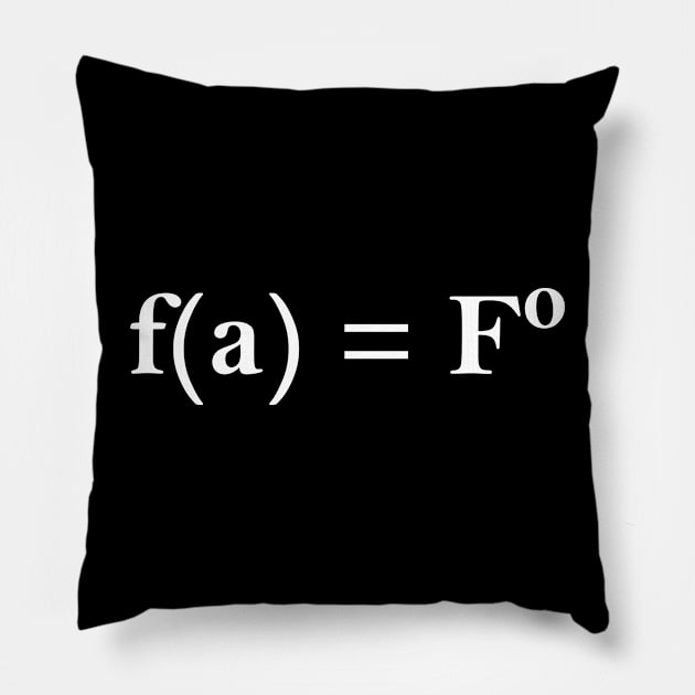 FAFO Math Equation Funny FAFO Meme Pillow by Atelier Djeka