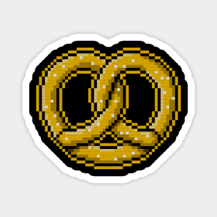 Pixel Pretzel Magnet