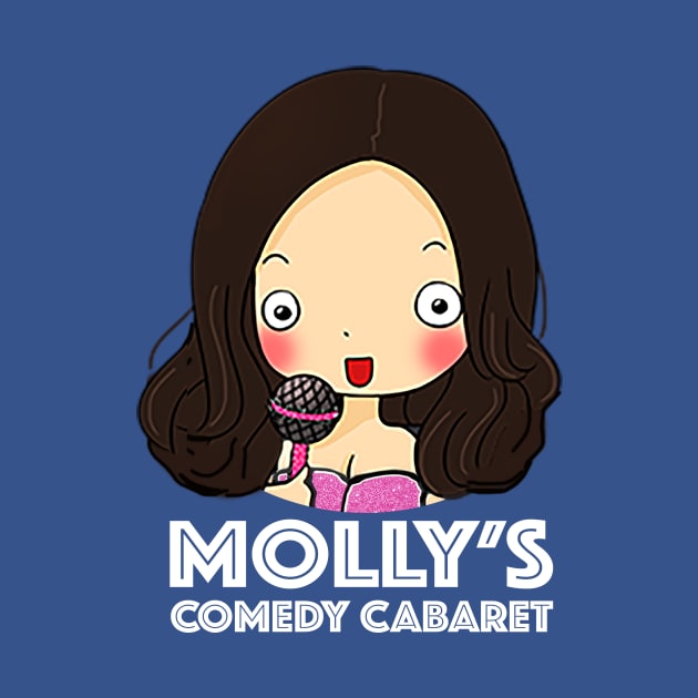 MCC Logo with white title by MollysComedyCabaret