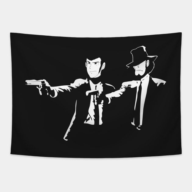 Lupin Jigen Pulp Fiction Fujiko Mine Tapestry TeePublic