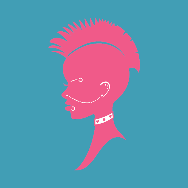 Pink Punk Girl by ArtPunch