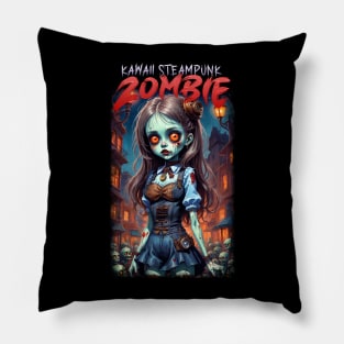 Kawaii Steampunk Zombie Pillow