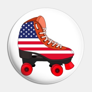 Roller Skating United States Pin