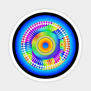 Abstract Spinning Wheel Magnet