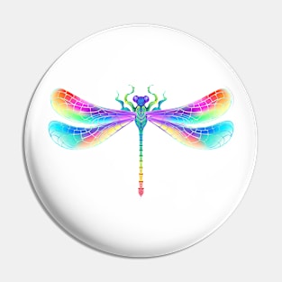 Rainbow symmetrical dragonfly Pin