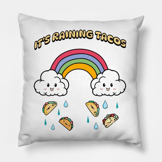 It's Raining Tacos Pillow by Morning Calm