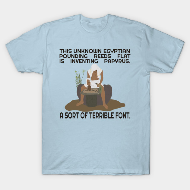 Discover A sort of terrible font. W/ WORDS - Spaceship Earth - T-Shirt