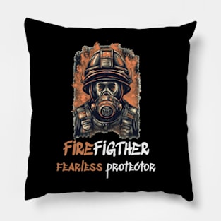 Firefighter Fearless Protector Pillow