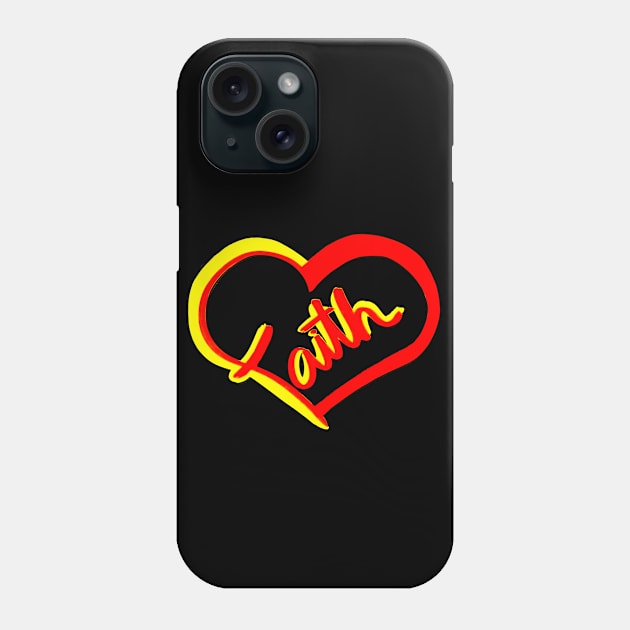 Faith in the Shape of a Heart Phone Case by DiegoCarvalho