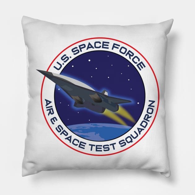 U.S. Space Force Air & Space Test Squadron! Pillow by SpaceForceOutfitters