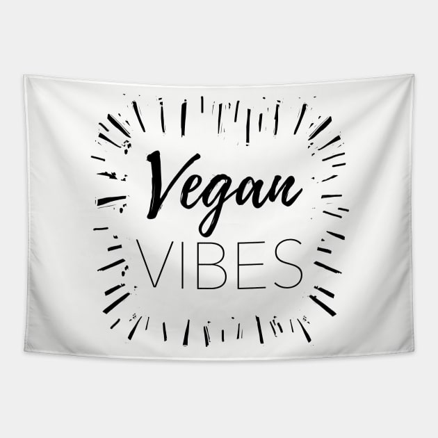 Vegan Vibes Tapestry by IllustratedActivist