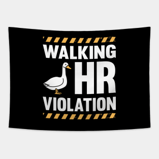 Walking Hr Violation Tapestry