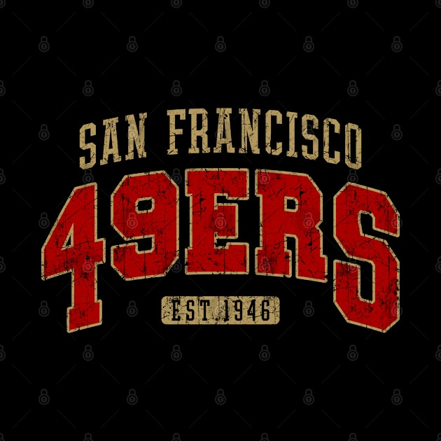 49ers Vintage San Francisco Football by GraciafyShine