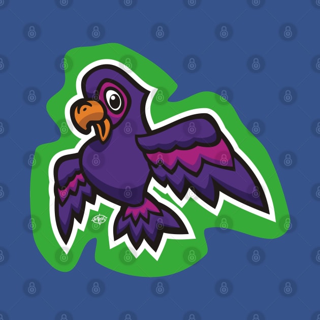 Little Purple Parrot by MBK