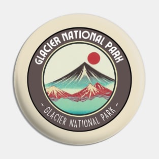 Beauty of Glacier National Park in Japanese Vibes Pin