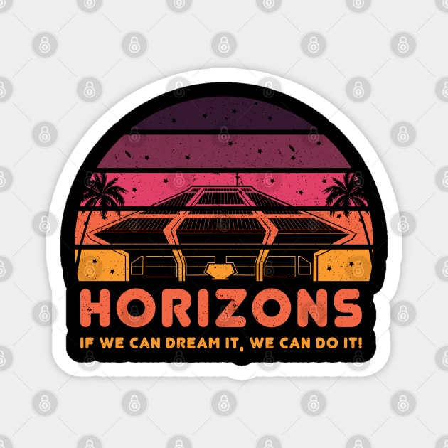 Horizons Theme Park Ride Magnet by bryankremkau