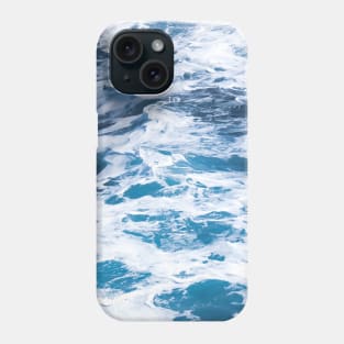 Blue ocean waves Phone Case