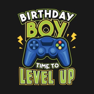 Birthday Boy Time to Level Up Gamer T-Shirt