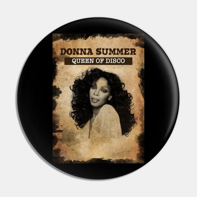 Vintage Old Paper 80s Style Donna Summer Queen of disco - Donna