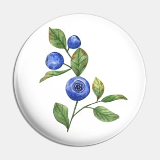 Blueberries Pin