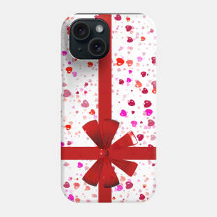 Christmas Heart Gift Box Phone Case