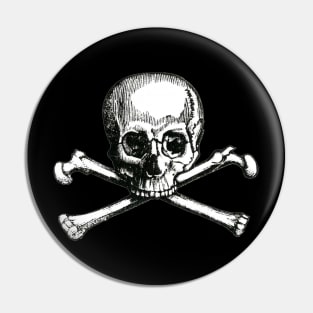 Skull and Crossbones Mask Pin